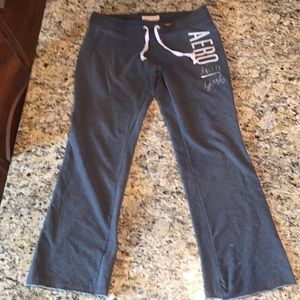 Aeropostale L Grey Sweat Pants